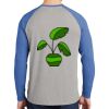 Mens Full Color PosiCharge Long Sleeve Tri Blend Wicking Raglan Tee Thumbnail