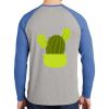 Mens Full Color PosiCharge Long Sleeve Tri Blend Wicking Raglan Tee Thumbnail