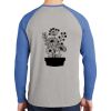 Mens Full Color PosiCharge Long Sleeve Tri Blend Wicking Raglan Tee Thumbnail
