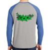 Mens Full Color PosiCharge Long Sleeve Tri Blend Wicking Raglan Tee Thumbnail