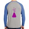 Mens Full Color PosiCharge Long Sleeve Tri Blend Wicking Raglan Tee Thumbnail