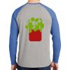 Mens Full Color PosiCharge Long Sleeve Tri Blend Wicking Raglan Tee Thumbnail