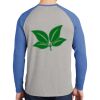 Mens Full Color PosiCharge Long Sleeve Tri Blend Wicking Raglan Tee Thumbnail