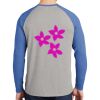 Mens Full Color PosiCharge Long Sleeve Tri Blend Wicking Raglan Tee Thumbnail
