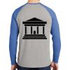 Mens Full Color PosiCharge Long Sleeve Tri Blend Wicking Raglan Tee Thumbnail