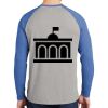 Mens Full Color PosiCharge Long Sleeve Tri Blend Wicking Raglan Tee Thumbnail