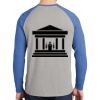 Mens Full Color PosiCharge Long Sleeve Tri Blend Wicking Raglan Tee Thumbnail