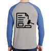 Mens Full Color PosiCharge Long Sleeve Tri Blend Wicking Raglan Tee Thumbnail
