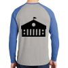 Mens Full Color PosiCharge Long Sleeve Tri Blend Wicking Raglan Tee Thumbnail