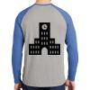 Mens Full Color PosiCharge Long Sleeve Tri Blend Wicking Raglan Tee Thumbnail