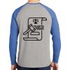Mens Full Color PosiCharge Long Sleeve Tri Blend Wicking Raglan Tee Thumbnail
