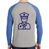 Mens Full Color PosiCharge Long Sleeve Tri Blend Wicking Raglan Tee Thumbnail