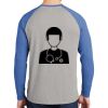 Mens Full Color PosiCharge Long Sleeve Tri Blend Wicking Raglan Tee Thumbnail