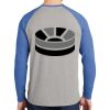 Mens Full Color PosiCharge Long Sleeve Tri Blend Wicking Raglan Tee Thumbnail