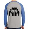 Mens Full Color PosiCharge Long Sleeve Tri Blend Wicking Raglan Tee Thumbnail