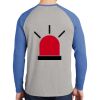 Mens Full Color PosiCharge Long Sleeve Tri Blend Wicking Raglan Tee Thumbnail