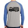 Mens Full Color PosiCharge Long Sleeve Tri Blend Wicking Raglan Tee Thumbnail
