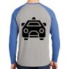 Mens Full Color PosiCharge Long Sleeve Tri Blend Wicking Raglan Tee Thumbnail