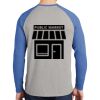 Mens Full Color PosiCharge Long Sleeve Tri Blend Wicking Raglan Tee Thumbnail