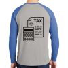 Mens Full Color PosiCharge Long Sleeve Tri Blend Wicking Raglan Tee Thumbnail
