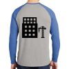 Mens Full Color PosiCharge Long Sleeve Tri Blend Wicking Raglan Tee Thumbnail