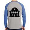 Mens Full Color PosiCharge Long Sleeve Tri Blend Wicking Raglan Tee Thumbnail