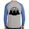 Mens Full Color PosiCharge Long Sleeve Tri Blend Wicking Raglan Tee Thumbnail