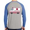 Mens Full Color PosiCharge Long Sleeve Tri Blend Wicking Raglan Tee Thumbnail