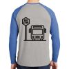 Mens Full Color PosiCharge Long Sleeve Tri Blend Wicking Raglan Tee Thumbnail