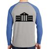 Mens Full Color PosiCharge Long Sleeve Tri Blend Wicking Raglan Tee Thumbnail