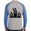 Mens Full Color PosiCharge Long Sleeve Tri Blend Wicking Raglan Tee Thumbnail
