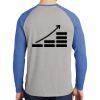 Mens Full Color PosiCharge Long Sleeve Tri Blend Wicking Raglan Tee Thumbnail