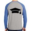 Mens Full Color PosiCharge Long Sleeve Tri Blend Wicking Raglan Tee Thumbnail