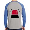 Mens Full Color PosiCharge Long Sleeve Tri Blend Wicking Raglan Tee Thumbnail