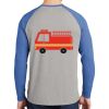 Mens Full Color PosiCharge Long Sleeve Tri Blend Wicking Raglan Tee Thumbnail