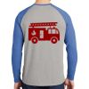 Mens Full Color PosiCharge Long Sleeve Tri Blend Wicking Raglan Tee Thumbnail