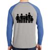 Mens Full Color PosiCharge Long Sleeve Tri Blend Wicking Raglan Tee Thumbnail