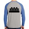 Mens Full Color PosiCharge Long Sleeve Tri Blend Wicking Raglan Tee Thumbnail