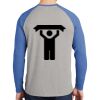 Mens Full Color PosiCharge Long Sleeve Tri Blend Wicking Raglan Tee Thumbnail