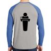 Mens Full Color PosiCharge Long Sleeve Tri Blend Wicking Raglan Tee Thumbnail