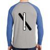 Mens Full Color PosiCharge Long Sleeve Tri Blend Wicking Raglan Tee Thumbnail