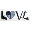 LOVE Thin Blue Line Decal 4in or 6in Thumbnail