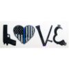 LOVE Thin Blue Line Decal 4in or 6in Thumbnail
