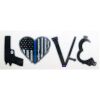 LOVE Thin Blue Line Decal 4in or 6in Thumbnail