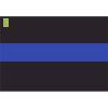 License Plate Decal Blue Line Flag 1.25" Thumbnail