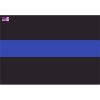 License Plate Decal Blue Line Flag 1.25" Thumbnail