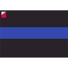 License Plate Decal Blue Line Flag 1.25" Thumbnail