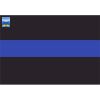 License Plate Decal Blue Line Flag 1.25" Thumbnail