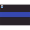 License Plate Decal Blue Line Flag 1.25" Thumbnail
