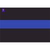 License Plate Decal Blue Line Flag 1.25" Thumbnail